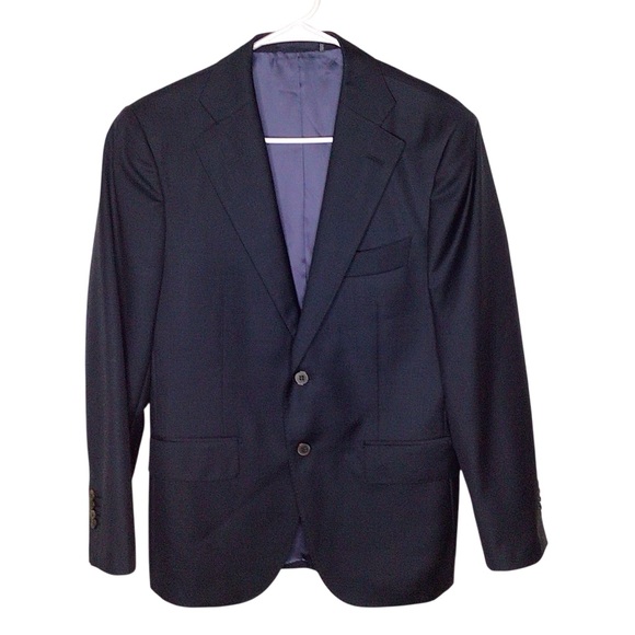 Suitsupply x Vitale Barberis Canonico Navy Wool Super 110’s Blazer Size 38S